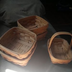 Lot of 5 Longaberger baskets.